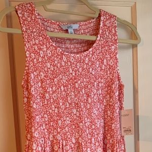 Croft & Barrow swing midi dress with smocked top